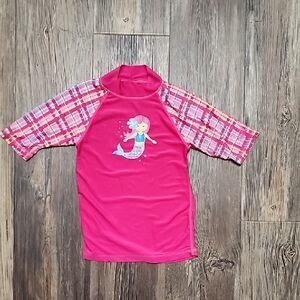 UV Skinz Pink Mermaid Kids Swim Shirt/Rash Guard
